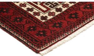 Tappeto Baluch Geometrico Rosso Avorio 95x192 Cm