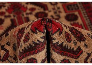 Tappeto Baluch Stilizzato Rosso Beige 96x181 Cm