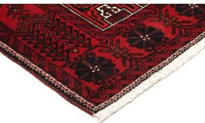 Tappeto Baluch Stilizzato Rosso Blu Scuro 106x205 Cm