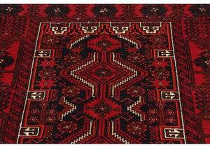 Tappeto Baluch Stilizzato Rosso Blu Scuro 106x205 Cm