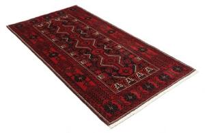 Tappeto Baluch Stilizzato Rosso Blu Scuro 106x205 Cm