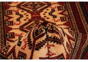 Tappeto Baluch Geometrico Rosso Avorio 100x208 Cm