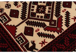 Tappeto Baluch Geometrico Rosso Avorio 97x180 Cm