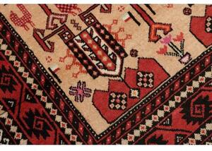 Tappeto Baluch Stilizzato Rosso Beige 115x190 Cm