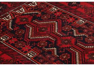 Tappeto Baluch Stilizzato Rosso Blu Scuro 106x205 Cm