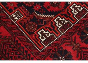 Tappeto Baluch Stilizzato Rosso Blu Scuro 106x205 Cm