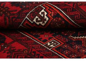 Tappeto Baluch Stilizzato Rosso Blu Scuro 106x205 Cm