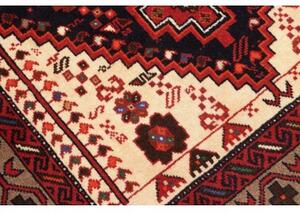 Tappeto Baluch Stilizzato Blu Scuro Rosso Mattone 109x194 Cm