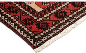 Tappeto Baluch Stilizzato Rosso Beige 115x190 Cm
