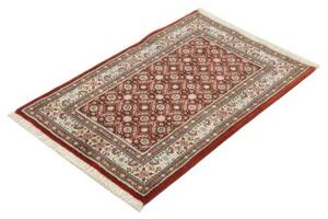 Tappeto Moud Stilizzato Rosso Mattone Bianco Avorio 60x89 Cm