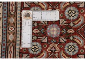 Tappeto Moud Stilizzato Rosso Mattone Bianco Avorio 60x89 Cm