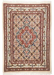 Tappeto Moud Stilizzato Avorio Rosso Mattone 64x90 Cm