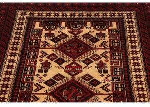 Tappeto Baluch Geometrico Rosso Bordeaux Avorio 105x184 Cm