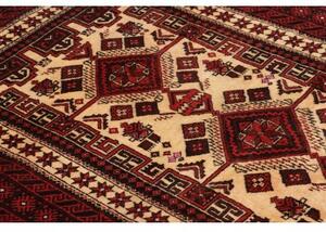 Tappeto Baluch Geometrico Rosso Bordeaux Avorio 105x184 Cm