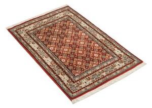 Tappeto Moud Stilizzato Rosso Avorio 55x90 Cm