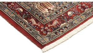 Tappeto Moud Geometrico Rosso Beige Corsia 80x288 Cm