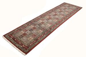 Tappeto Moud Geometrico Rosso Beige Corsia 80x288 Cm