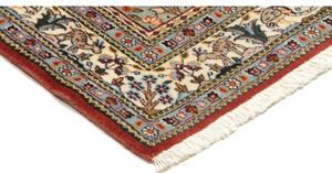 Tappeto Moud Geometrico Rosso Mattone Avorio Corsia 79x248 Cm