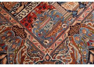 Tappeto Kashamr Zirkhaki Figurativo Blu Scuro Rosso Mattone 294x385 Cm