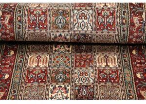 Tappeto Moud Geometrico Rosso Beige Corsia 80x288 Cm