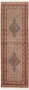Tappeto Moud Stilizzato Avorio Rosso Mattone Corsia 76x235 Cm