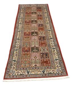 Tappeto Moud Geometrico Rosso Mattone Avorio Corsia 79x248 Cm