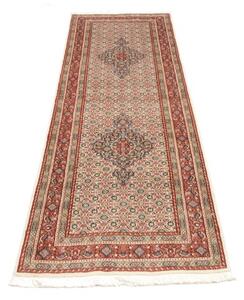 Tappeto Moud Stilizzato Avorio Rosso Mattone Corsia 76x235 Cm