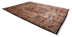 Tappeto Kashamr Zirkhaki Figurativo Blu Scuro Rosso Mattone 294x385 Cm