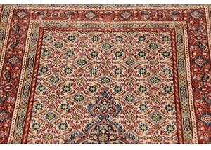 Tappeto Moud Stilizzato Avorio Rosso Mattone Corsia 76x235 Cm