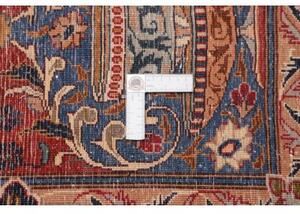 Tappeto Kashamr Zirkhaki Figurativo Blu Scuro Rosso Mattone 294x385 Cm