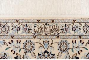 Tappeto Nain 6la Medaglione Floreale Blu Scuro Avorio 207x308 Cm