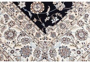Tappeto Nain 6la Floreale Blu Scuro Avorio Quadrato 254x250 Cm