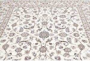Tappeto Nain 6la Medaglione Floreale Avorio Blu 202x261 Cm