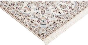 Tappeto Nain 6la Medaglione Floreale Avorio Blu 202x261 Cm