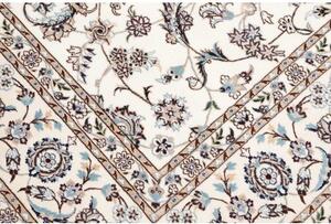 Tappeto Nain 6la Floreale Avorio Blu 197x250 Cm