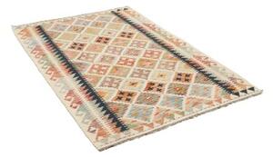 Tappeto Kilim Geometrico Multicolore Beige 122x184 Cm