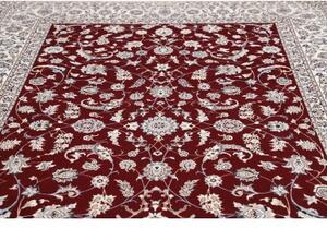 Tappeto Nain 6la Floreale Bordeaux Avorio 210x302 Cm