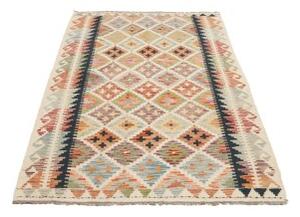 Tappeto Kilim Geometrico Multicolore Beige 122x184 Cm
