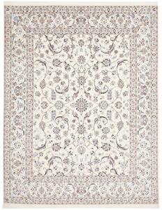 Tappeto Nain 6la Medaglione Floreale Avorio Blu 202x261 Cm