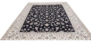 Tappeto Nain 6la Floreale Blu Scuro Avorio 256x309 Cm