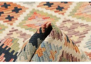 Tappeto Kilim Geometrico Multicolore Beige 122x184 Cm