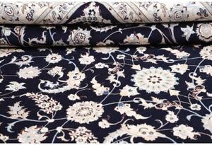 Tappeto Nain 6la Medaglione Floreale Blu Scuro Avorio 207x308 Cm