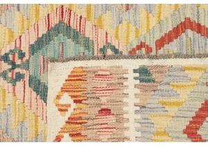 Tappeto Kilim Geometrico Beige Azzurro 121x181 Cm