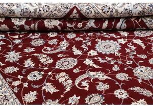 Tappeto Nain 6la Floreale Bordeaux Avorio 210x302 Cm