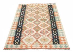 Tappeto Kilim Geometrico Avorio Multicolore 119x182 Cm