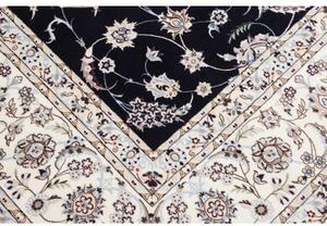 Tappeto Nain 6la Floreale Blu Scuro Avorio 256x309 Cm