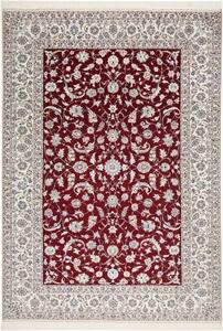 Tappeto Nain 6la Floreale Bordeaux Avorio 210x302 Cm