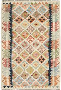 Tappeto Kilim Geometrico Multicolore Beige 122x184 Cm
