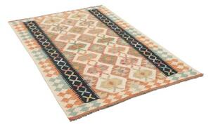 Tappeto Kilim Geometrico Avorio Multicolore 119x182 Cm