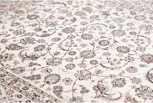 Tappeto Nain 6la Floreale Avorio Blu 257x350 Cm